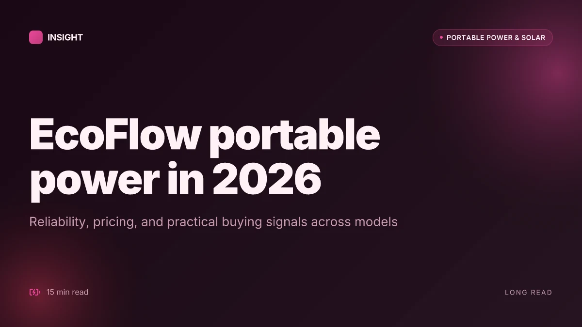 What is EcoFlow portable power, and why it matters for home and outdoors in 2026