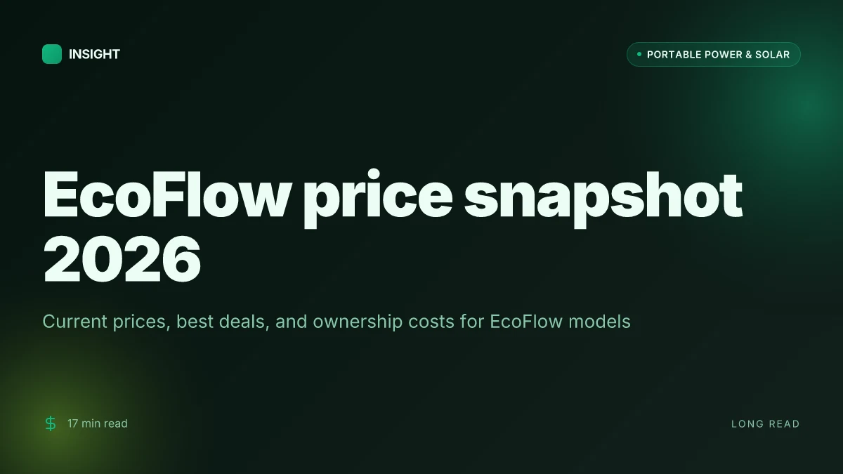 What is EcoFlow power station price in 2026 and when to buy