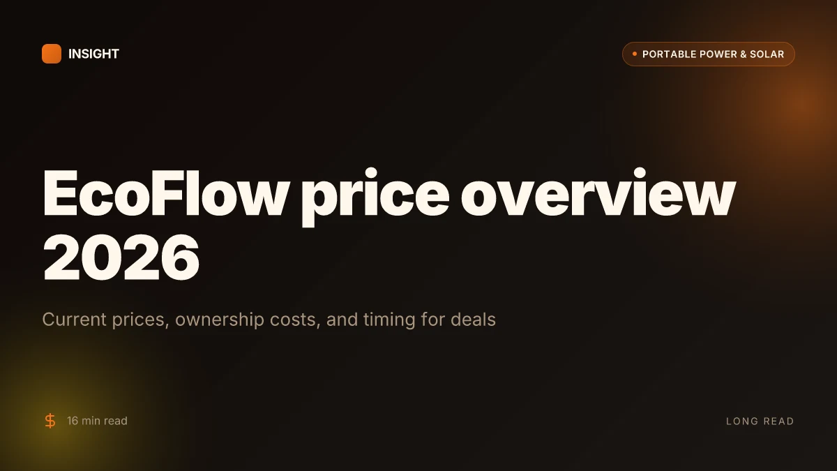 What you pay for EcoFlow smart generators in 2026