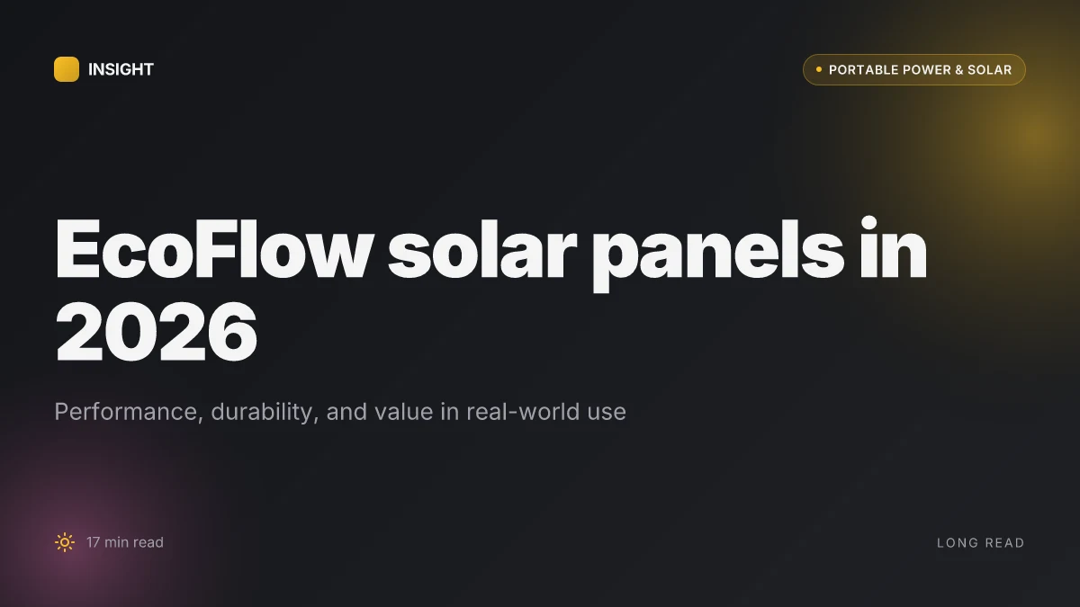 What makes EcoFlow solar panels stand out in 2026