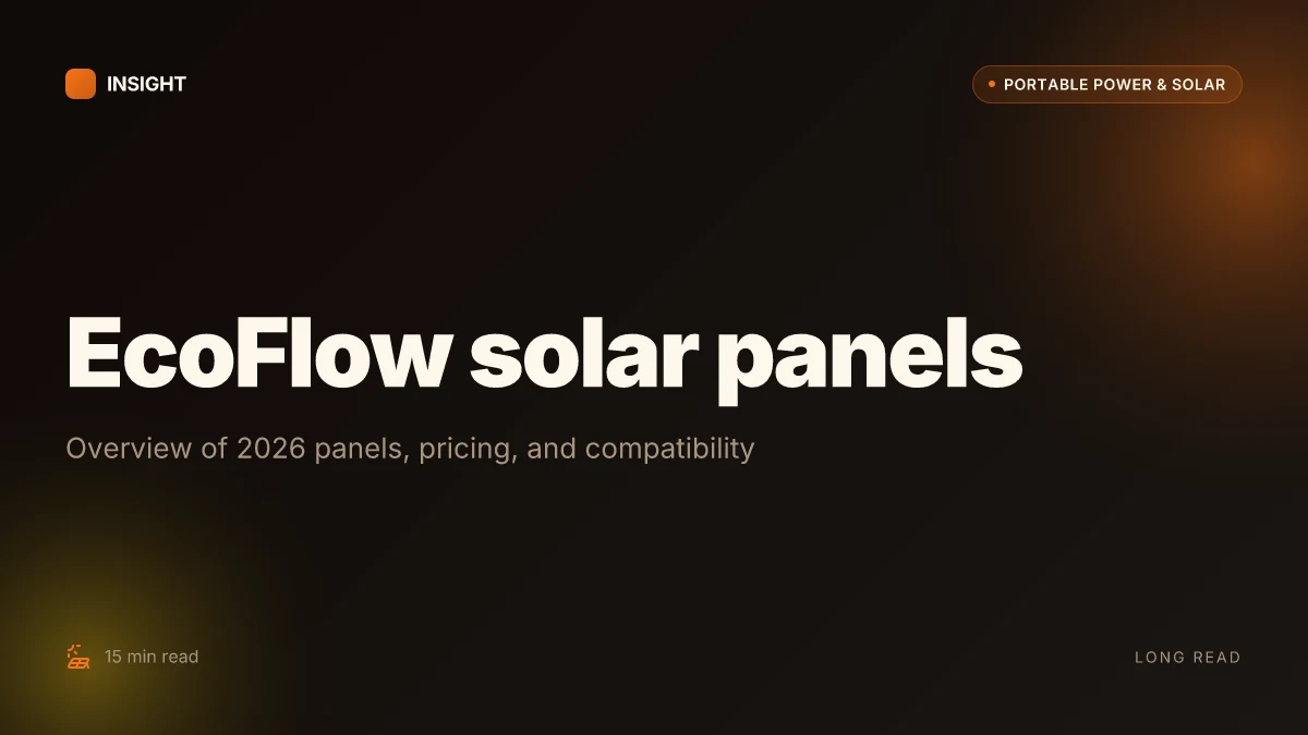 What makes EcoFlow solar panels for sale stand out in 2026