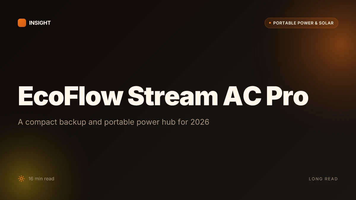 What makes the EcoFlow Stream AC Pro stand out in 2026