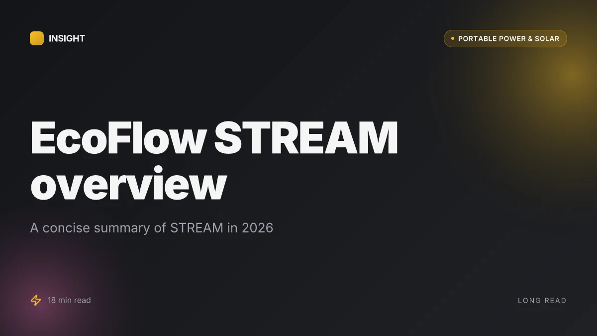 What is EcoFlow STREAM, and how it reshapes home power in 2026
