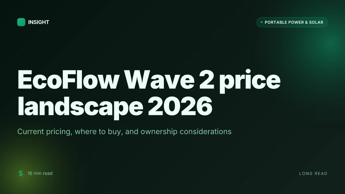 How EcoFlow Wave 2 for sale competes in 2026: price, availability, and what to expect