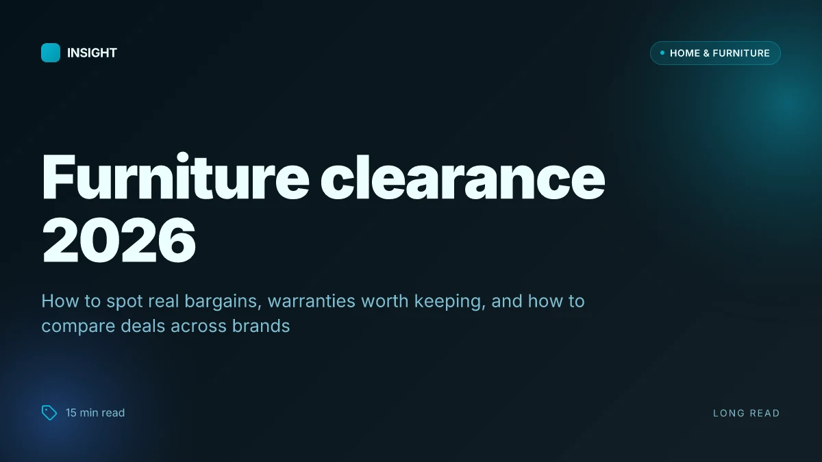 What makes a furniture clearance sale worth it in 2026