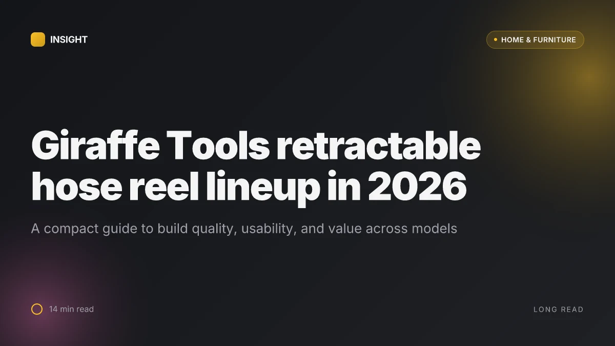 What makes the Giraffe Tools retractable hose reel a standout in 2026
