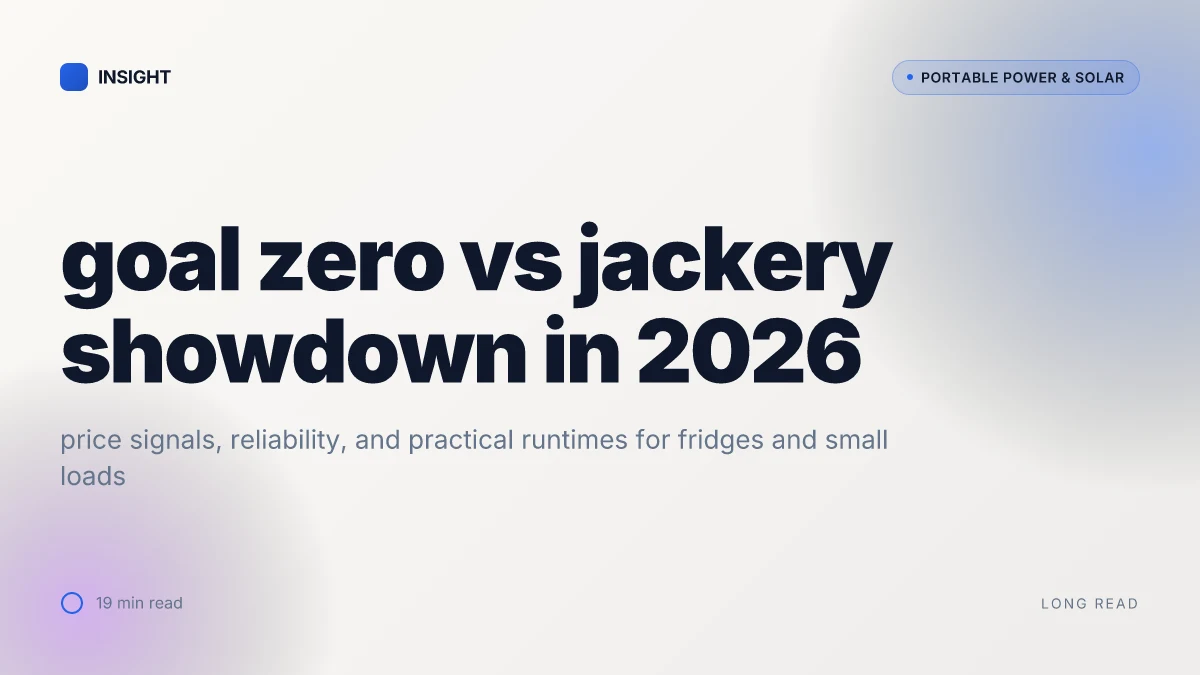 7 Takeaways from the goal zero vs jackery showdown in 2026