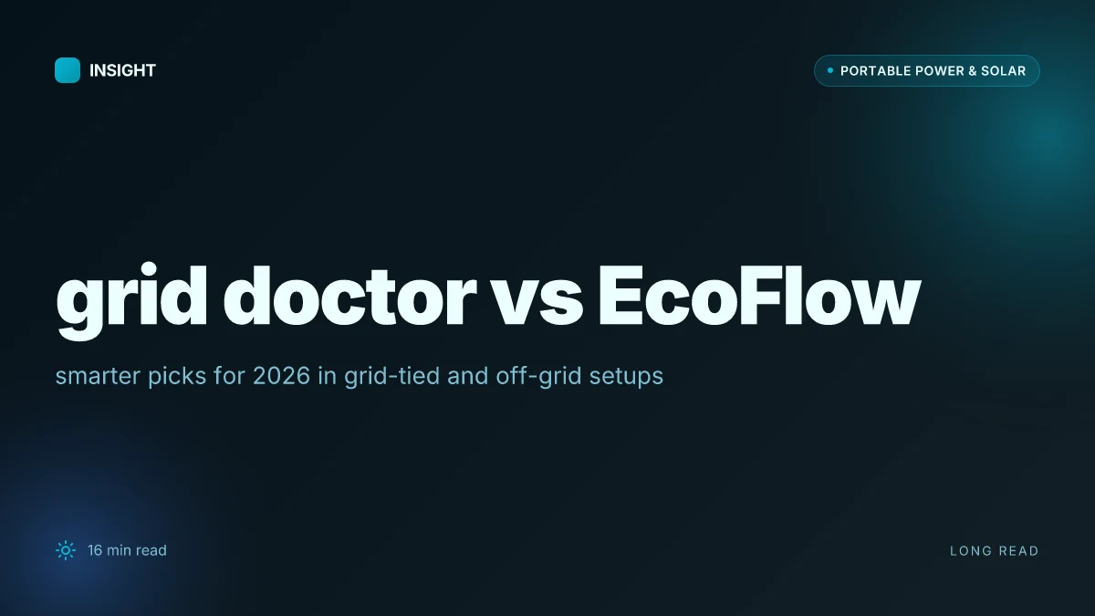 What is grid doctor vs EcoFlow, and where the smarter pick lies in 2026