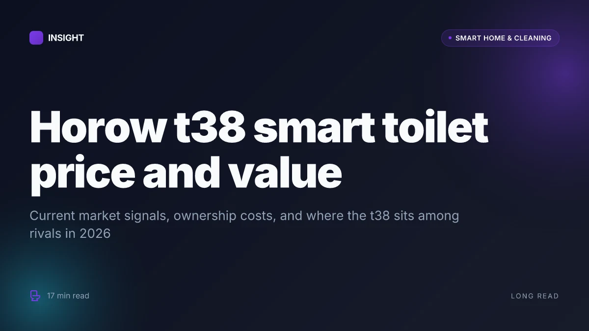 What is the Horow T38 smart toilet, and what makes it a standout in 2026