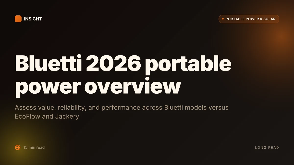 What makes Bluetti a good brand for portable power in 2026