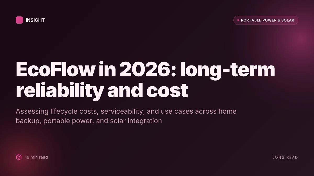 Is EcoFlow worth it in 2026? a long-term view on reliability, cost, and use cases