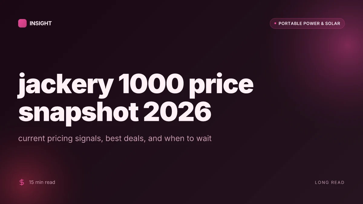 What is the best price for the Jackery 1000 in 2026 and where to buy