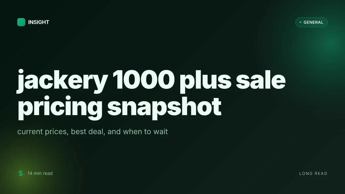 What is the Jackery 1000 Plus sale, and where is the best deal today