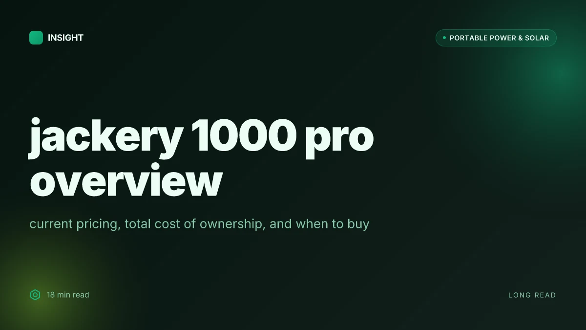 What is the jackery 1000 pro and how it compares to the 1000 and other rivals in 2026