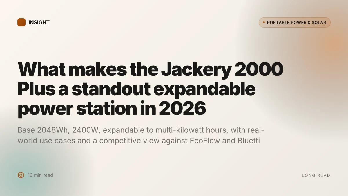 What makes the Jackery 2000 Plus a standout expandable power station in 2026