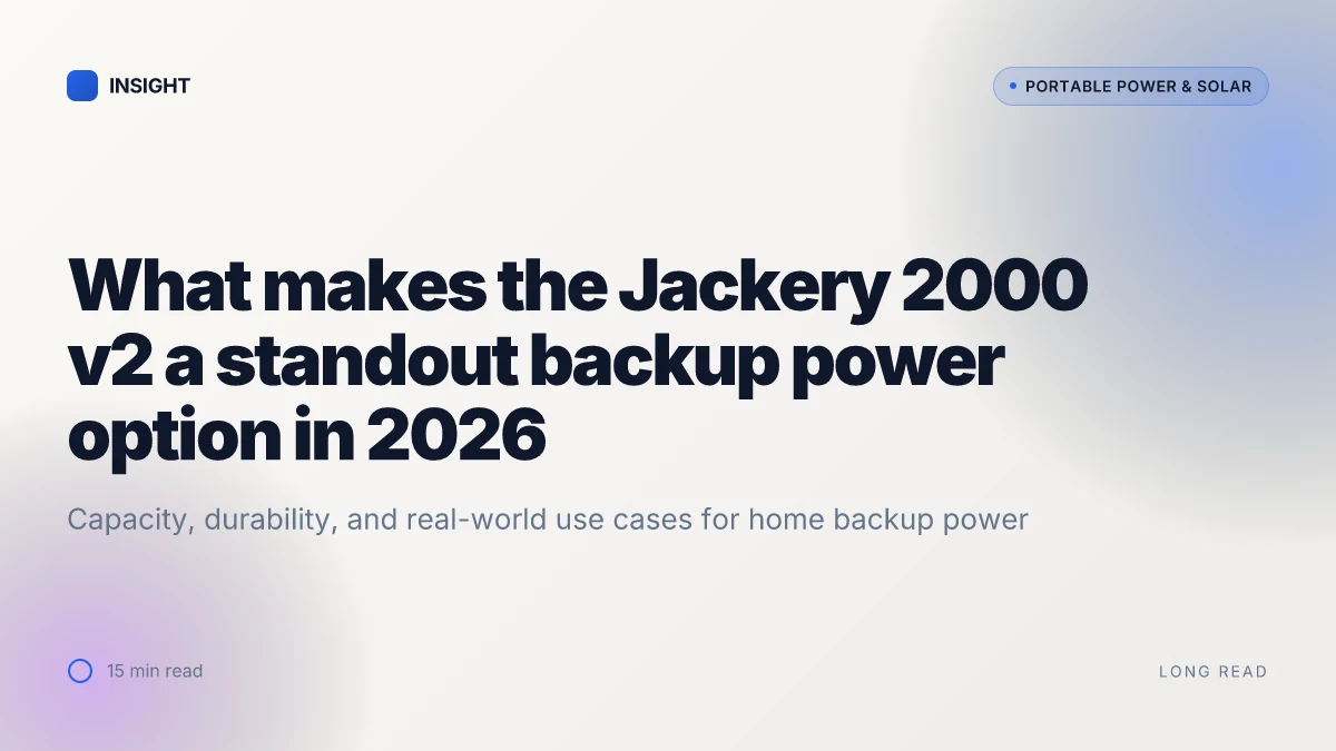 What makes the Jackery 2000 v2 a standout backup power option in 2026