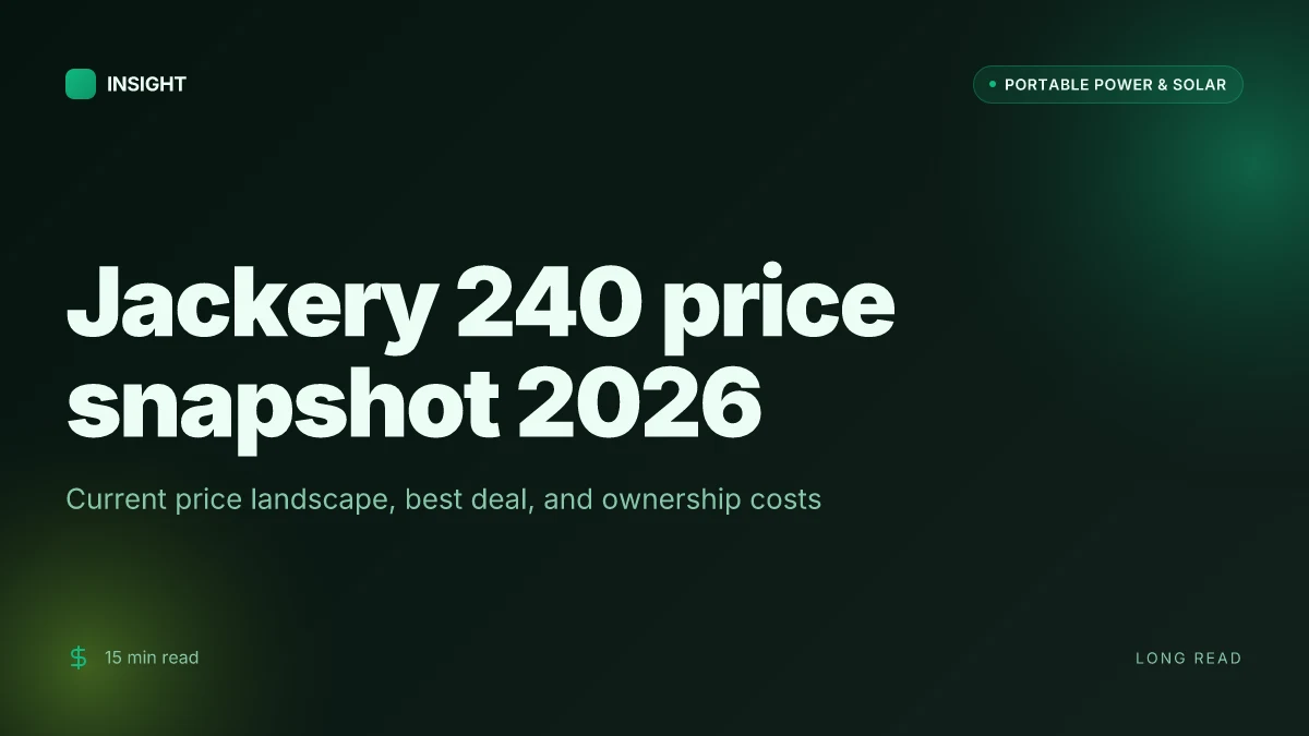 What is the best price for the Jackery 240 in 2026, and when to buy