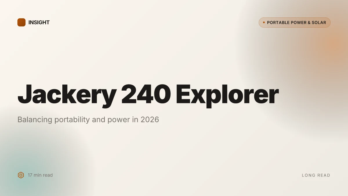 What is the Jackery 240 Explorer, and how does it balance portability and power in 2026