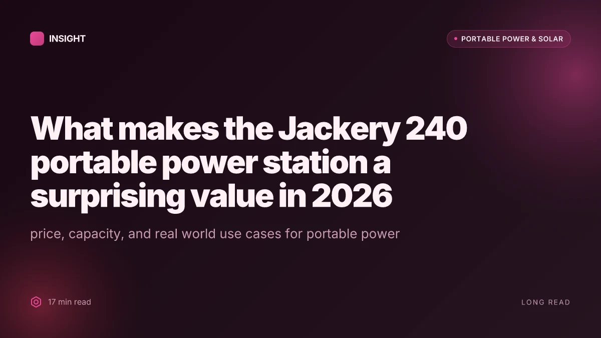 What makes the Jackery 240 portable power station a surprising value in 2026