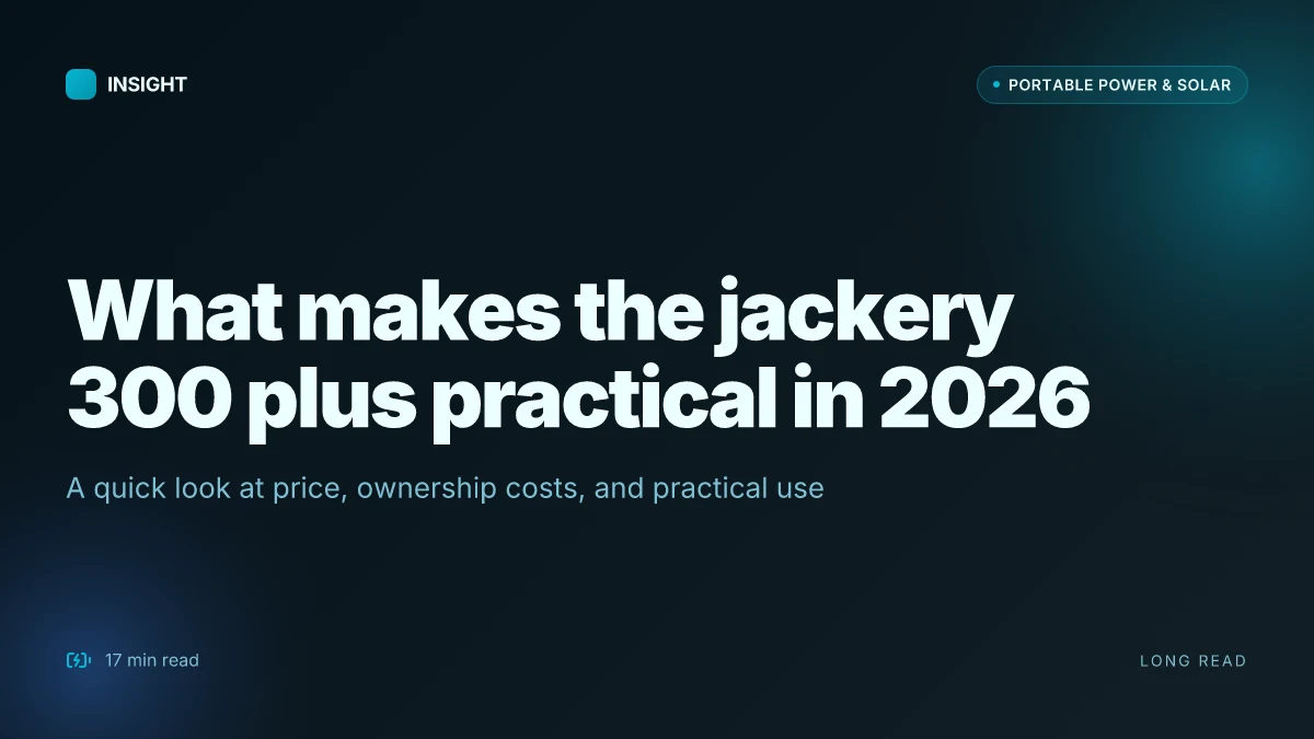 What makes the Jackery 300 Plus a practical power solution in 2026