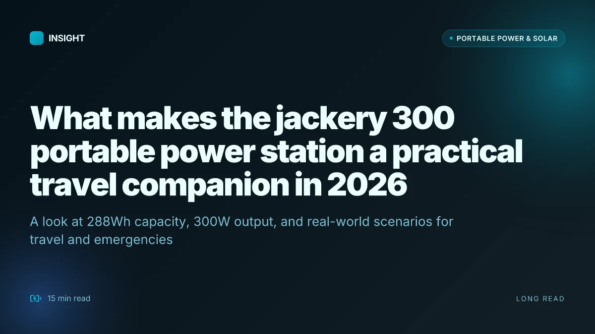 What makes the jackery 300 portable power station a practical travel companion in 2026