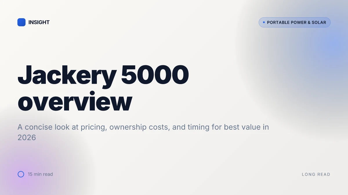 What is the Jackery 5000 and how it changes home backup power in 2026