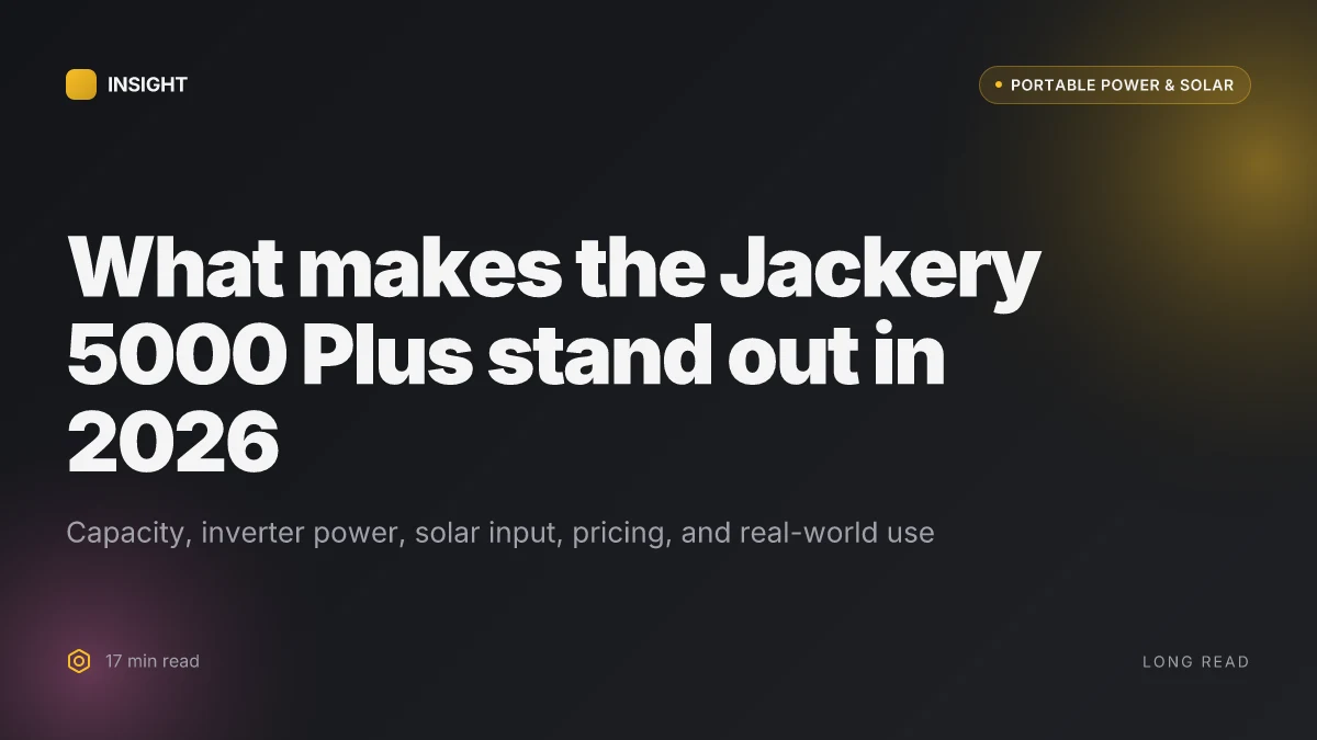 What makes the Jackery 5000 Plus stand out in 2026