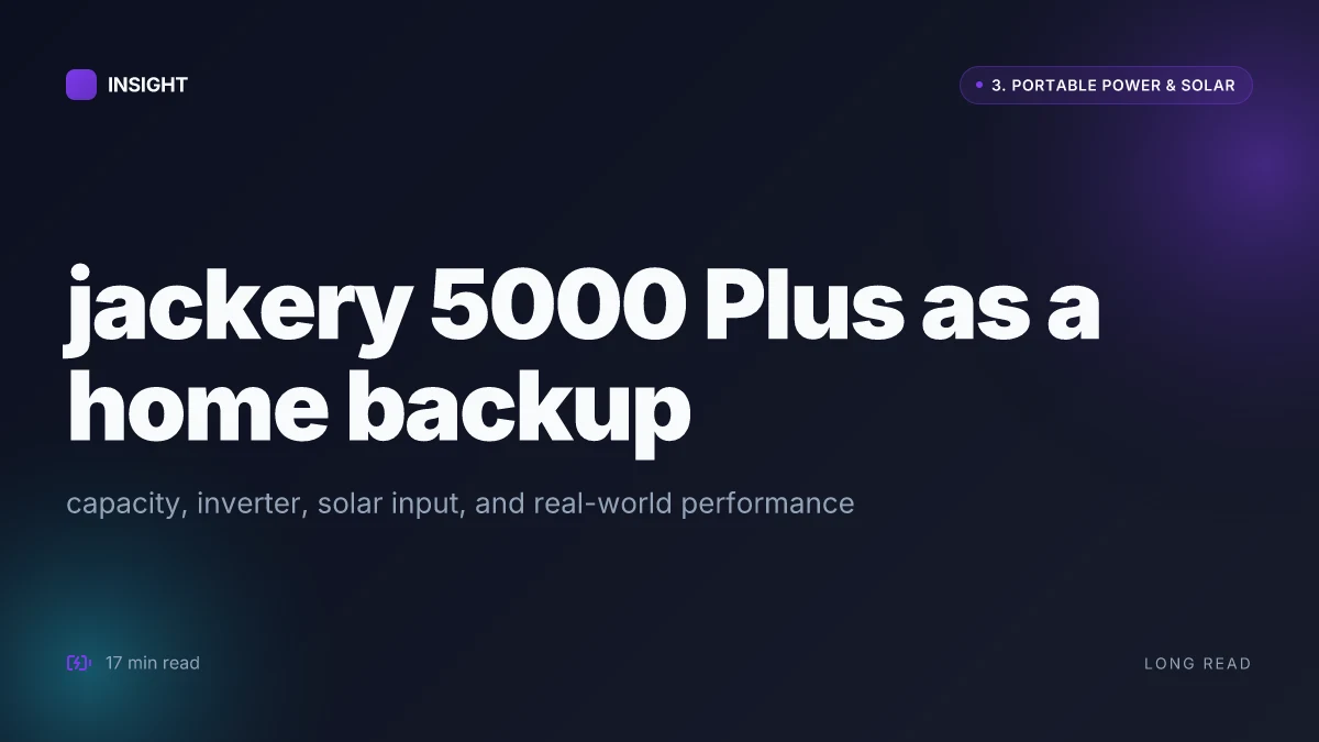 What makes the Jackery 5000 Plus a true home backup option in 2026