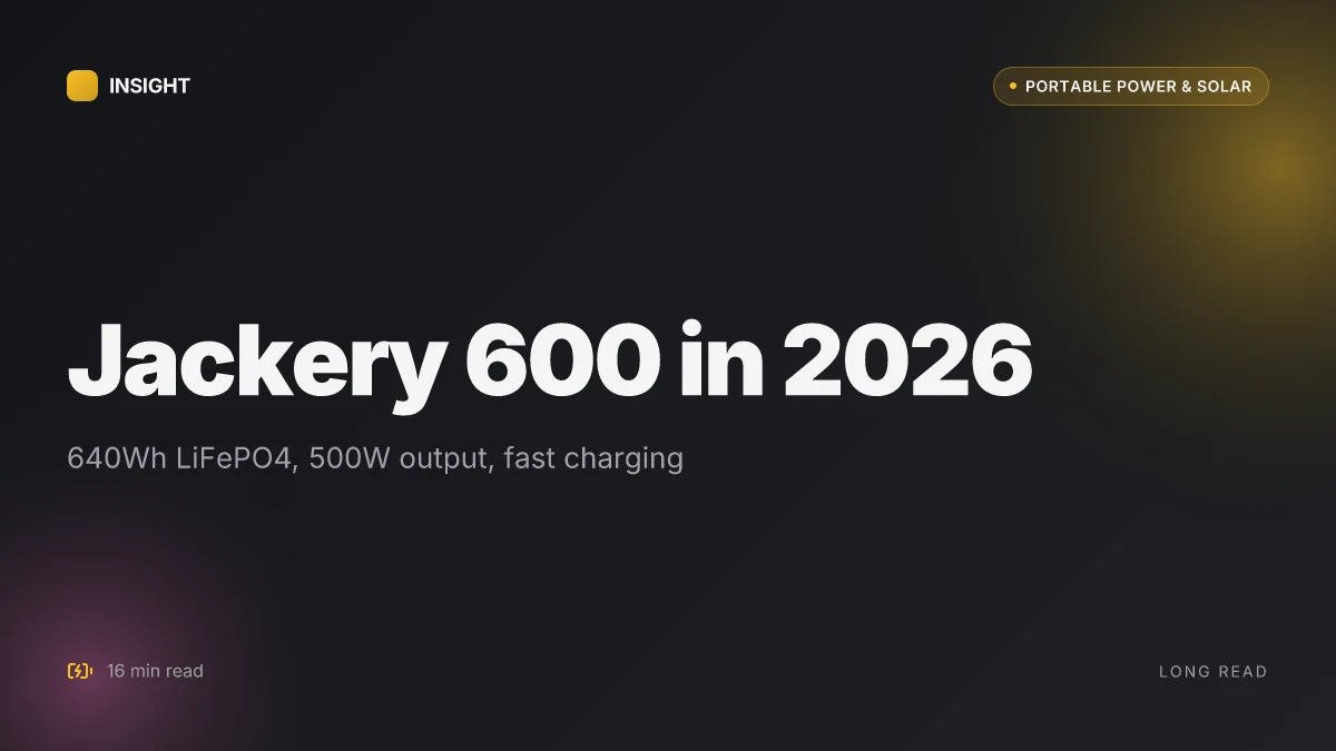 What makes the Jackery 600 a standout portable power station in 2026