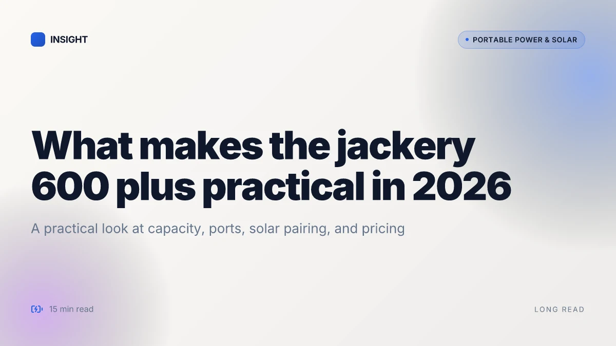 What makes the Jackery 600 Plus a practical travel power station in 2026