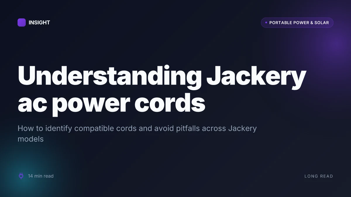 What makes Jackery AC power cords compatible with multiple models and how to choose the right one