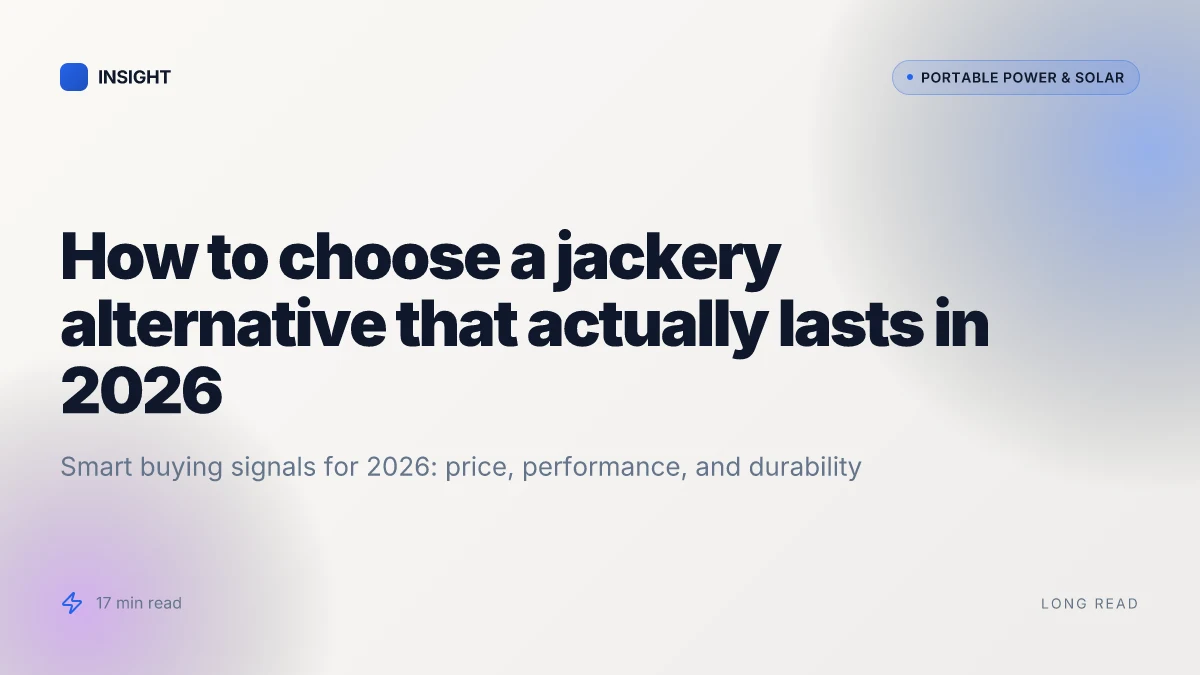 How to choose a jackery alternative that actually lasts in 2026