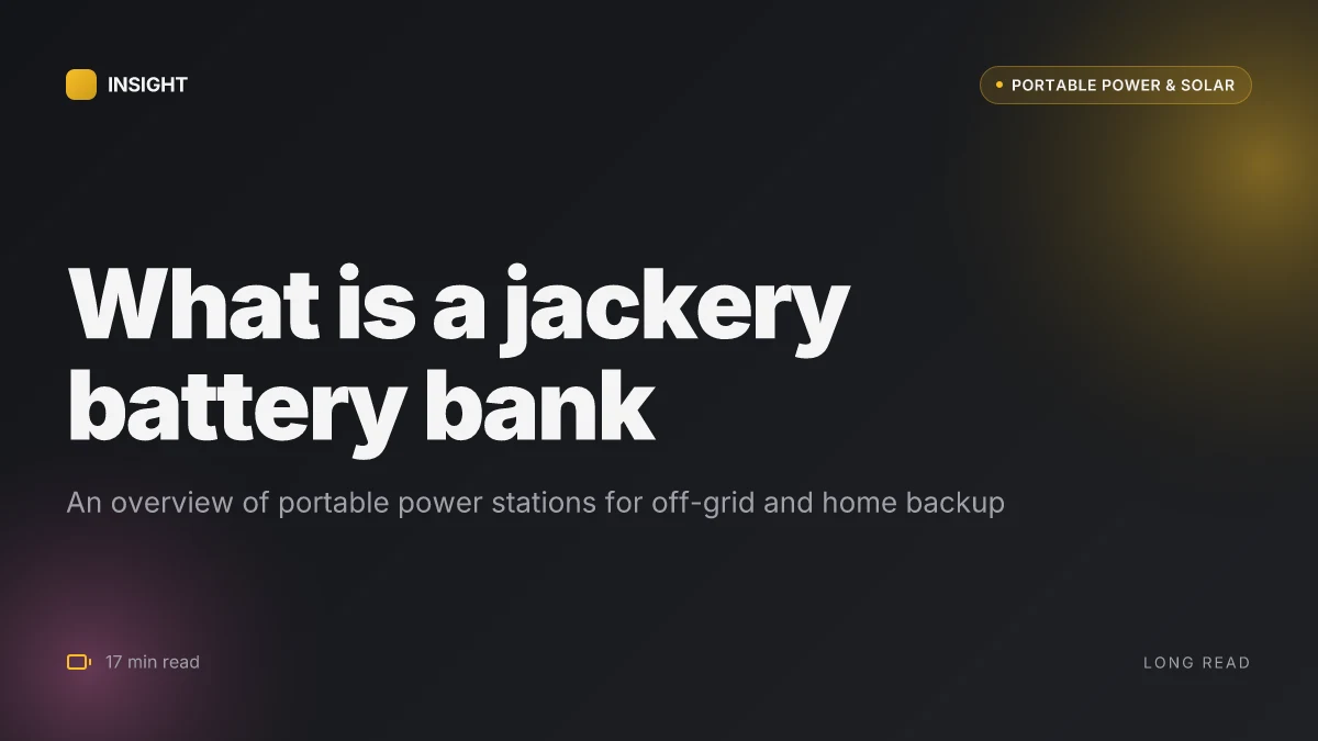 What is a Jackery battery bank, and how to choose the right model in 2026
