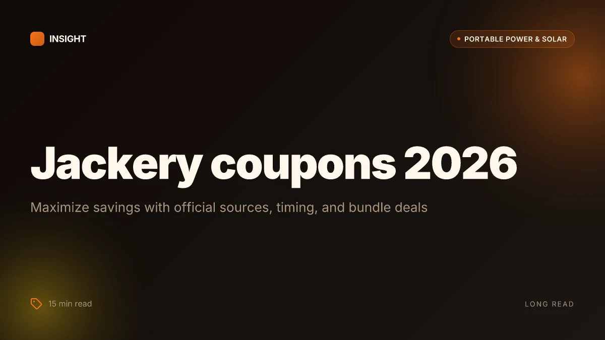 How to use Jackery coupons in 2026 without getting burned