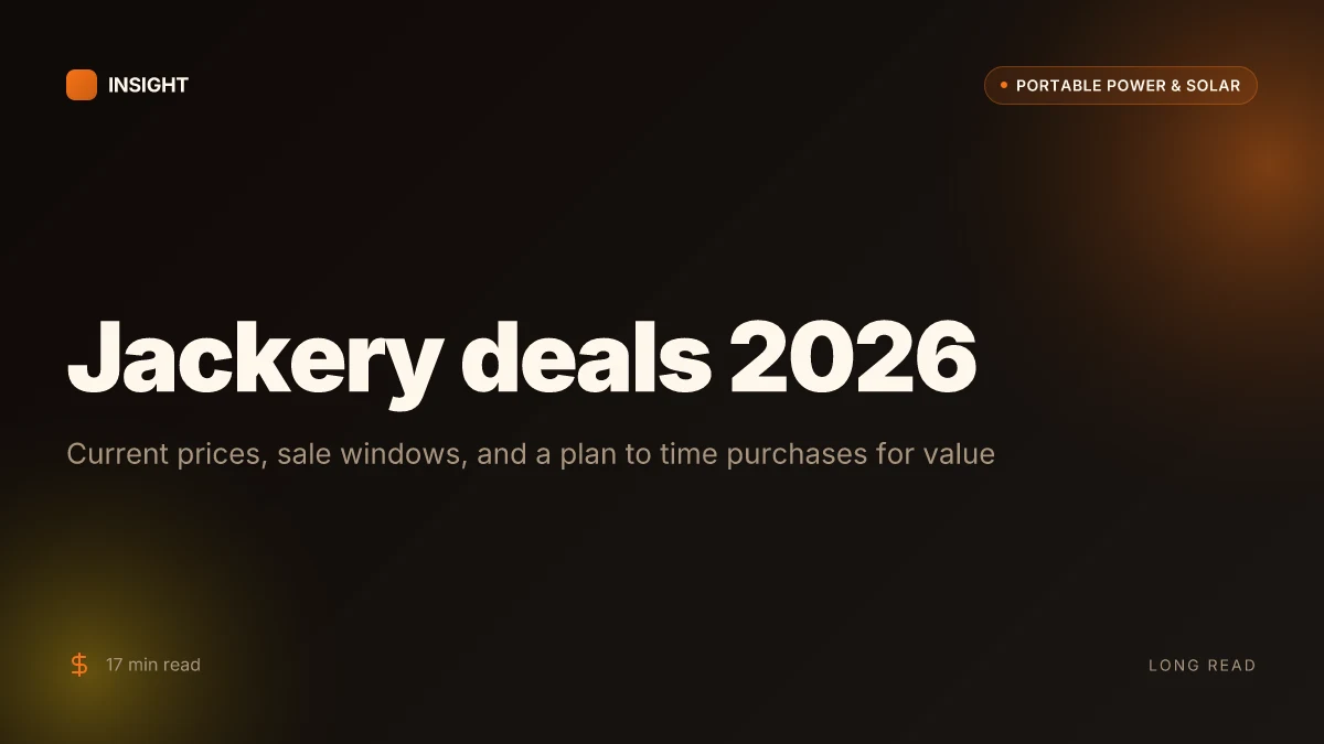 How to spot the best jackery deals in 2026 without overpaying