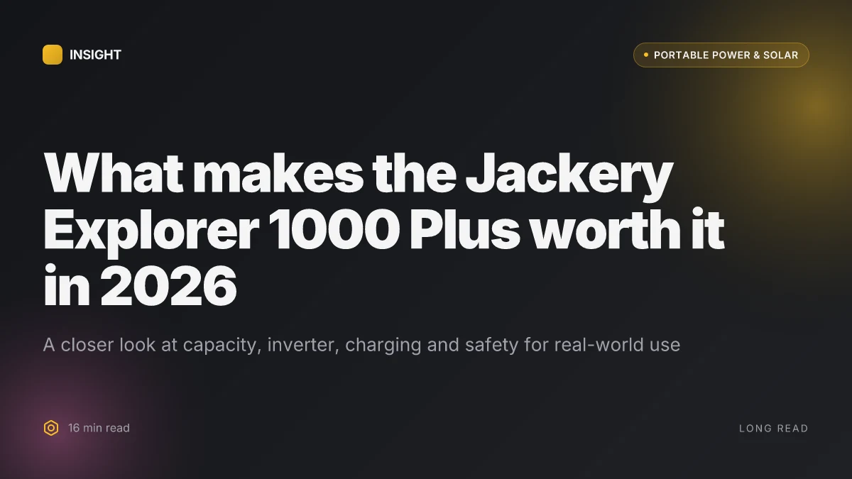 What makes the Jackery Explorer 1000 Plus worth it in 2026