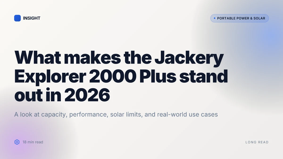 What makes the Jackery Explorer 2000 Plus stand out in 2026
