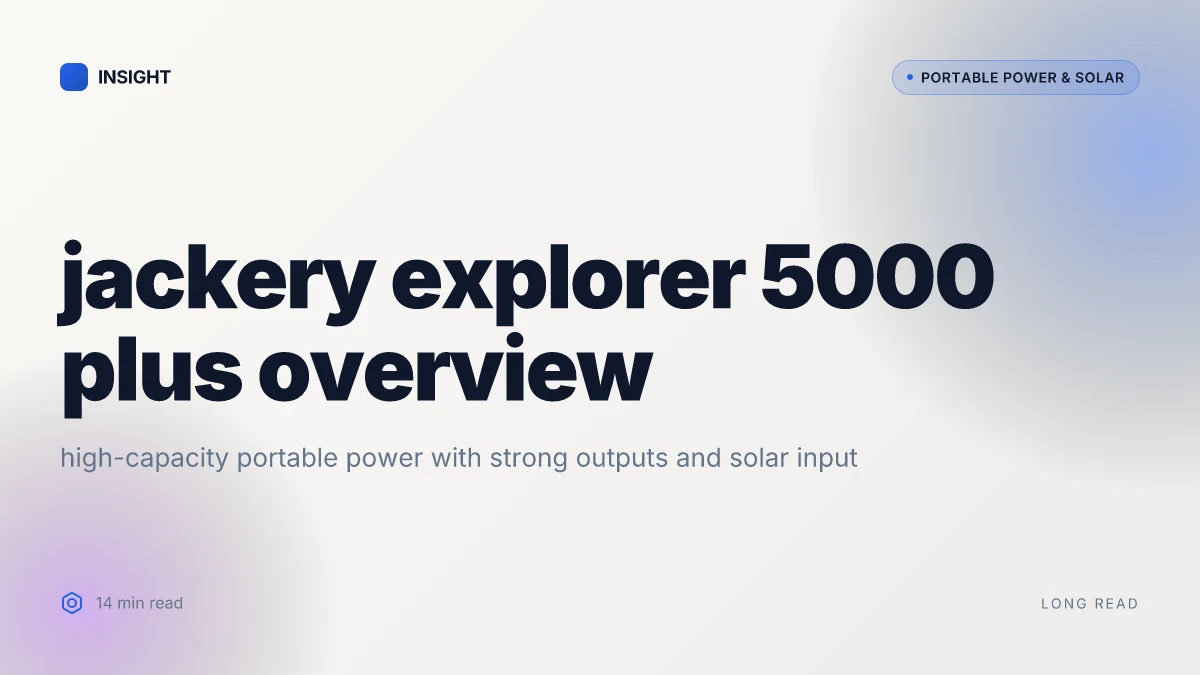 What makes the jackery explorer 5000 plus a standout home backup power option