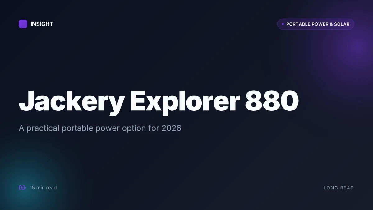 What makes the Jackery Explorer 880 a practical portable power option in 2026
