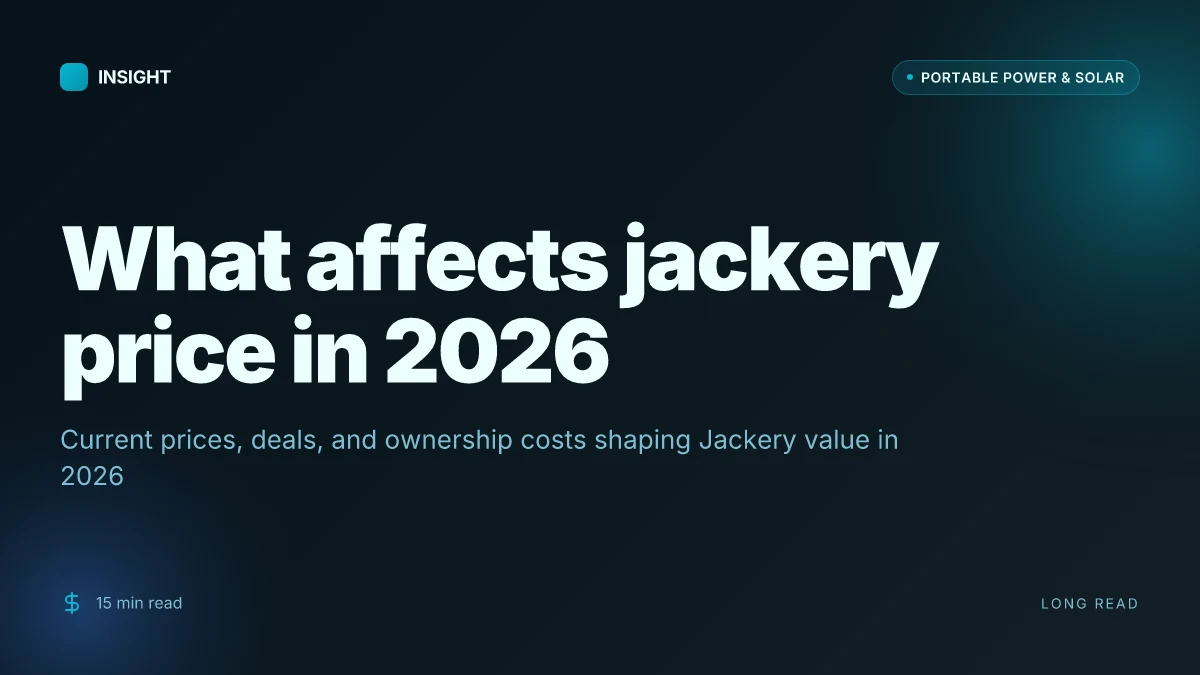 What affects jackery price in 2026 and when to buy