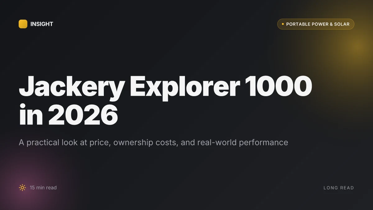 What makes the Jackery Explorer 1000 a standout in solar generators in 2026