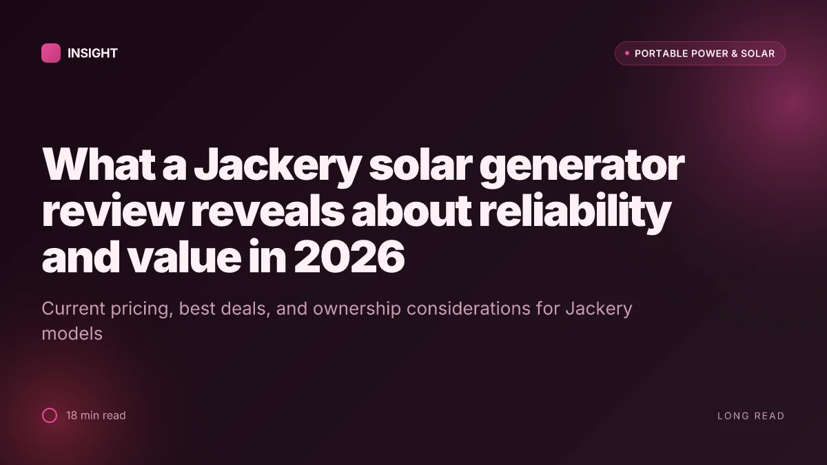What a Jackery solar generator review reveals about reliability and value in 2026
