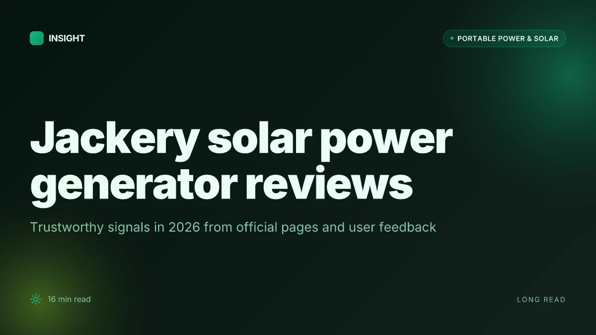 What makes Jackery solar power generator reviews trustworthy in 2026