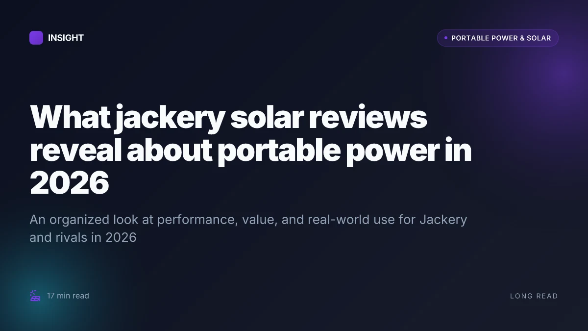 What jackery solar reviews reveal about portable power in 2026