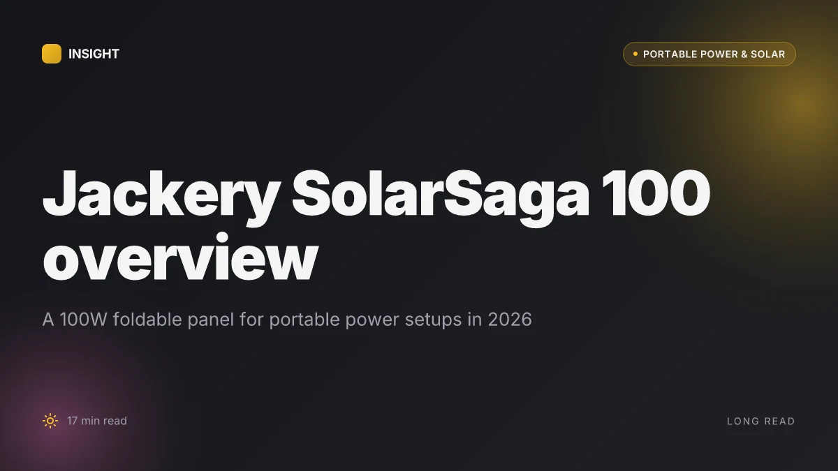 What makes the Jackery SolarSaga 100 a compelling solar panel choice in 2026