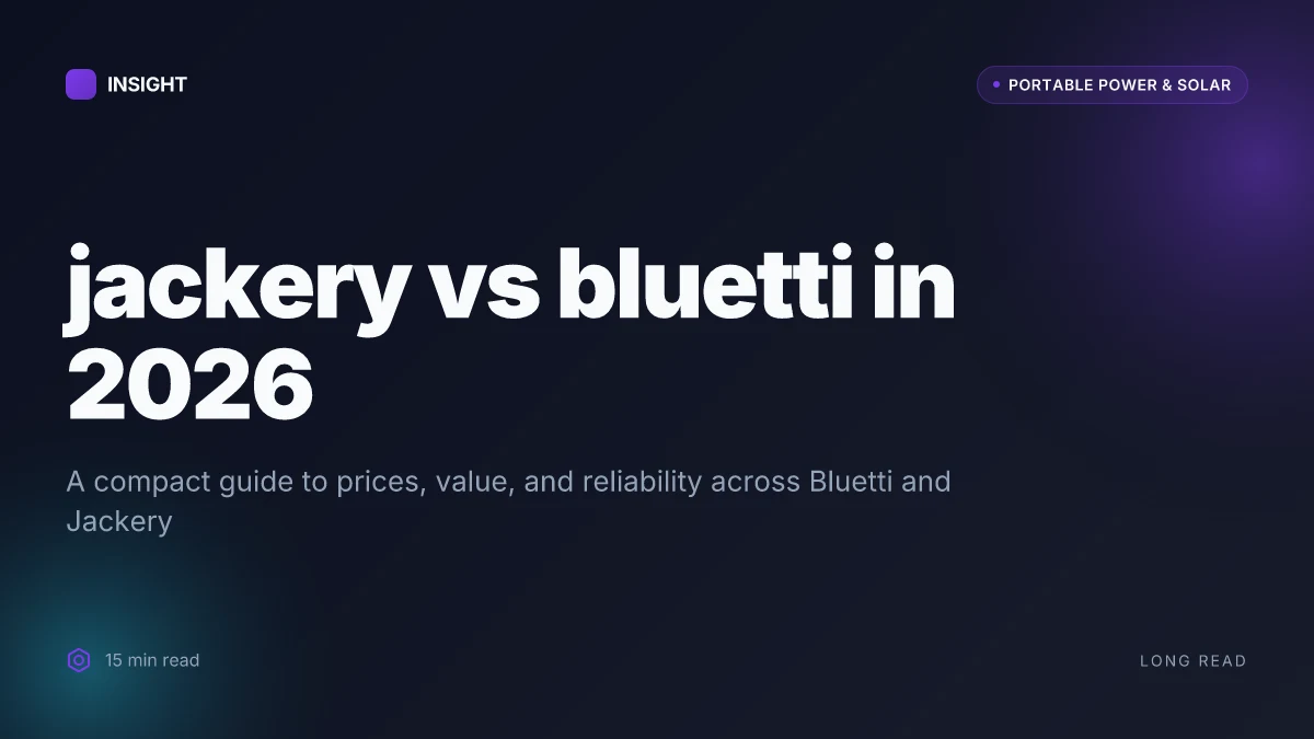 Jackery vs Bluetti: which portable power station earns its spot in 2026