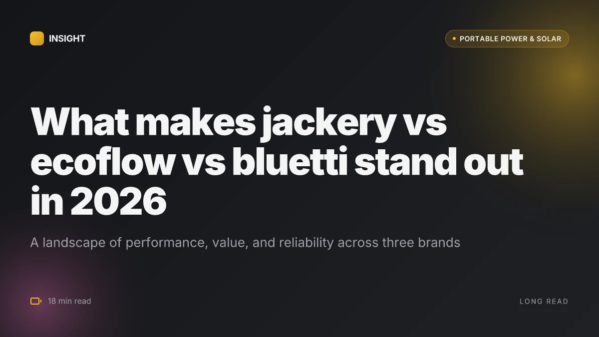 What makes jackery vs ecoflow vs bluetti stand out in 2026