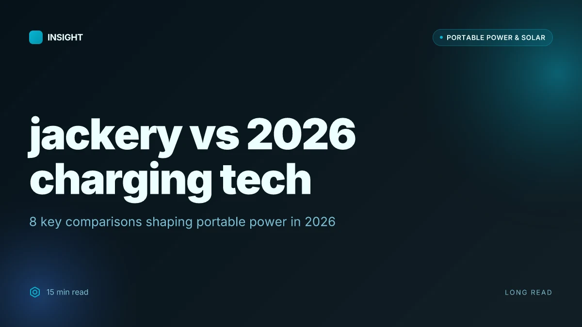 8 Key comparisons in jackery vs 2026 charging tech