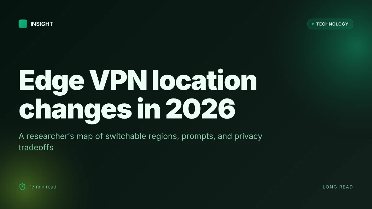 Microsoft Edge VPN change location 2026: switch servers, spoof location, and boost privacy