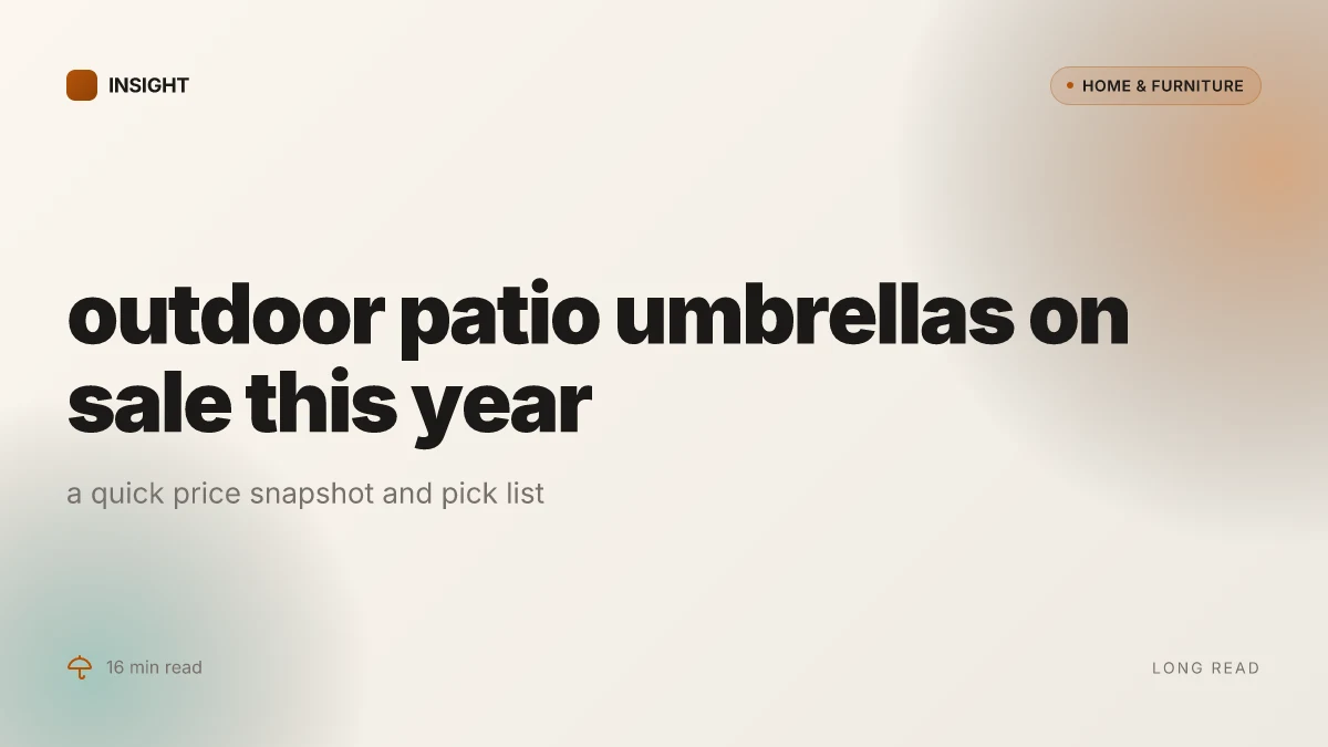 5 Standout outdoor patio umbrellas on sale this year